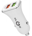 KLGO TC-01 Car Accessories Fast Charge 2.4a Usb Car Charger - White
